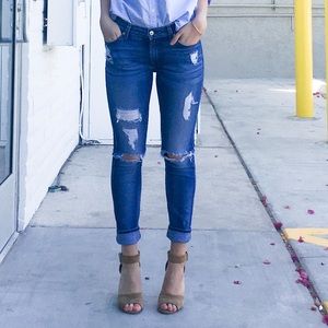 Ankle Skinny Jeans (distressed)